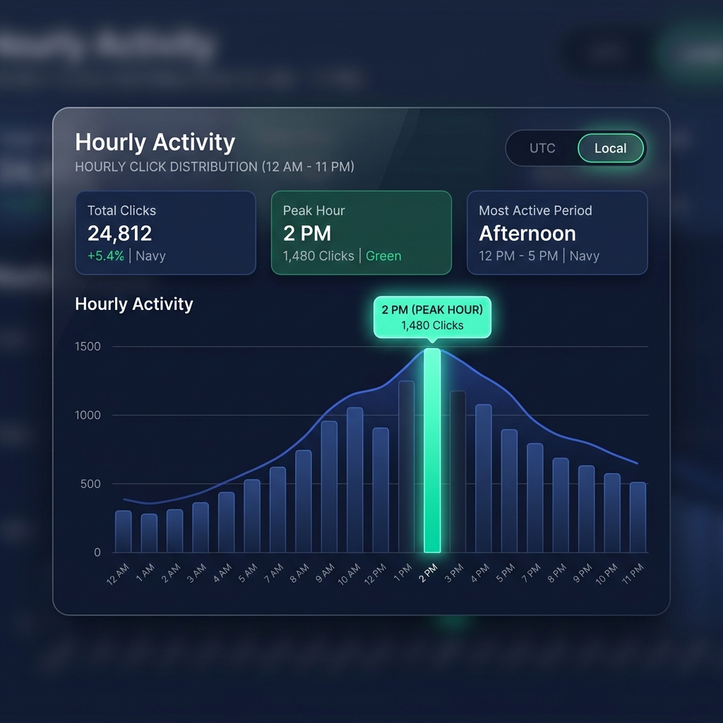 Hourly Activity Chart Dashboard